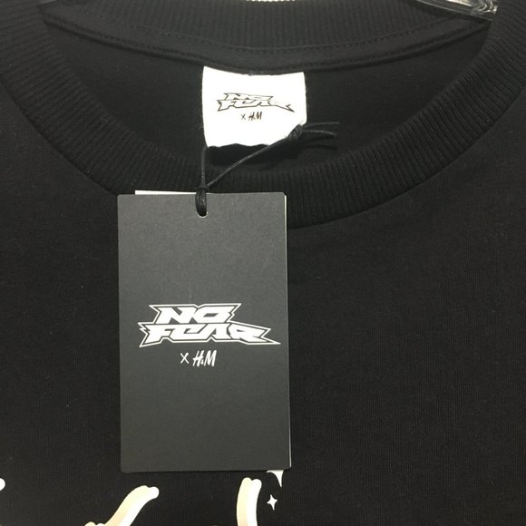 NO FEAR x HM Women's The Skate Kitchen Tee Limited Crew Neck Black NWT Size M - Picture 9 of 16